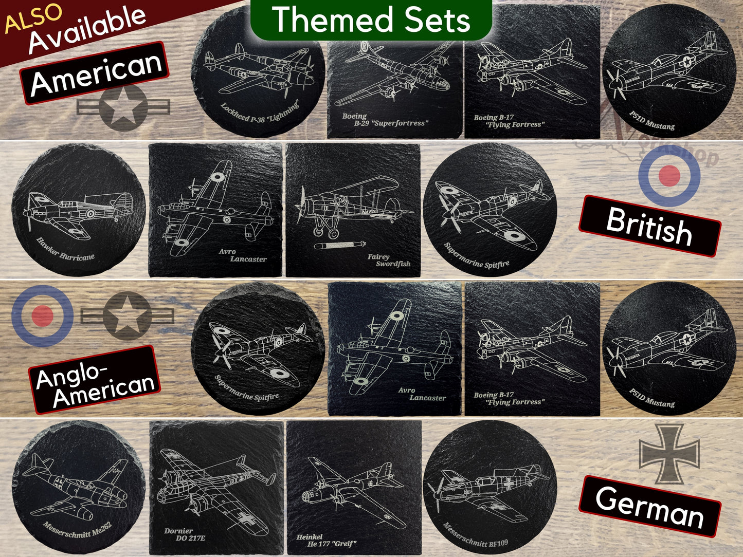 WW2 Fighter Aircraft Set
