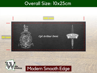 British Military Crest Slate Plaques (with stand)