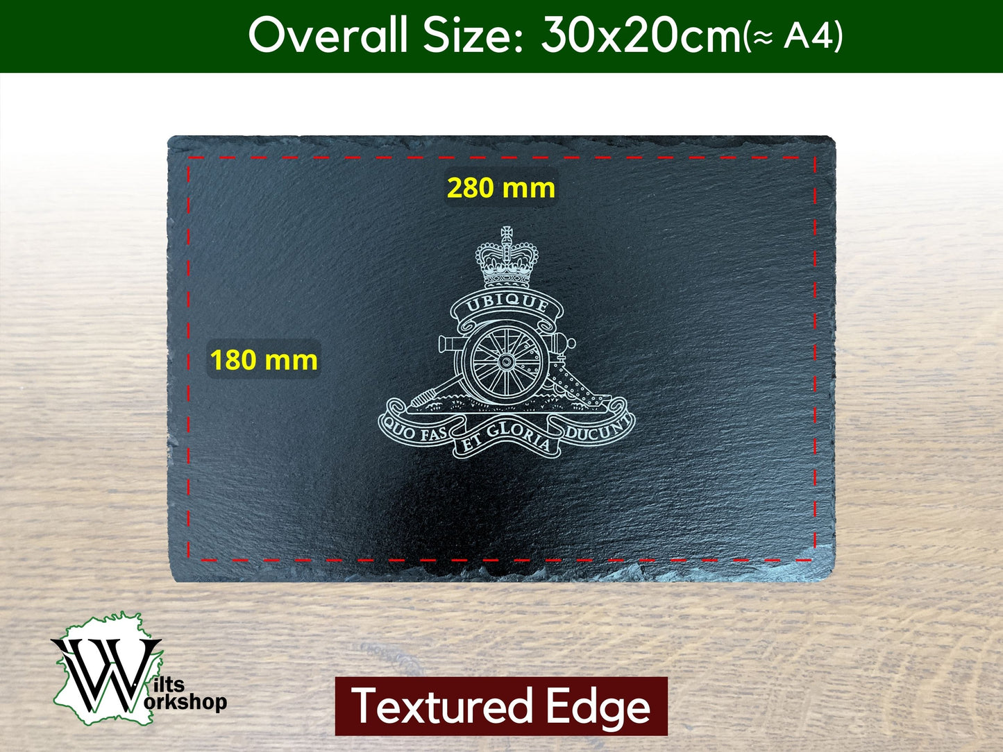 British Military Crest Slate Placemats