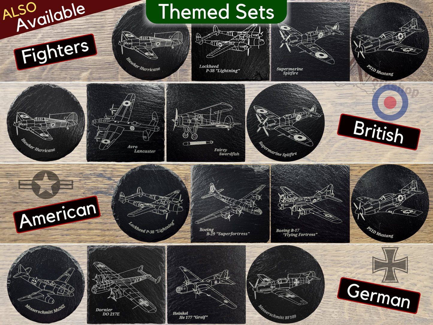 WW2 Anglo-American Aircraft Set